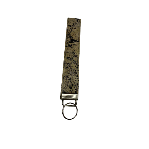 Grey Abstract Keychain