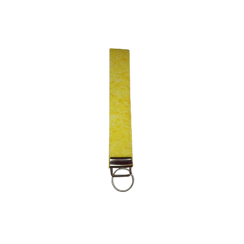 Yellow Abstract Keychain