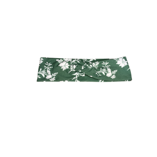 Green Floral Headband (Wide)