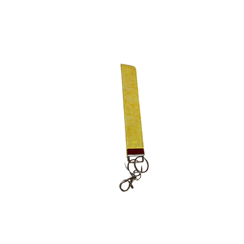 Yellow Abstract Keychain